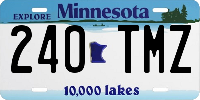 MN license plate 240TMZ