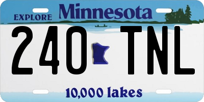 MN license plate 240TNL