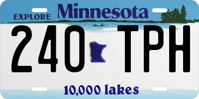 MN license plate 240TPH