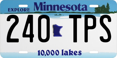 MN license plate 240TPS