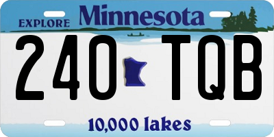 MN license plate 240TQB
