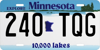 MN license plate 240TQG