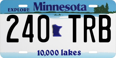 MN license plate 240TRB