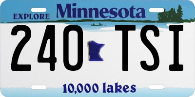 MN license plate 240TSI