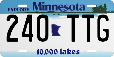MN license plate 240TTG