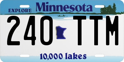 MN license plate 240TTM