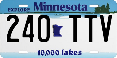MN license plate 240TTV