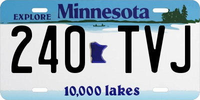 MN license plate 240TVJ