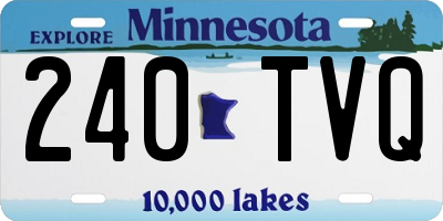 MN license plate 240TVQ