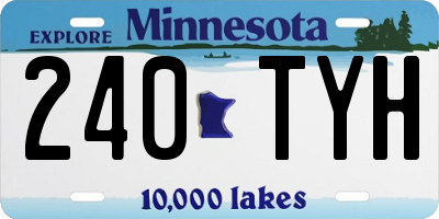 MN license plate 240TYH