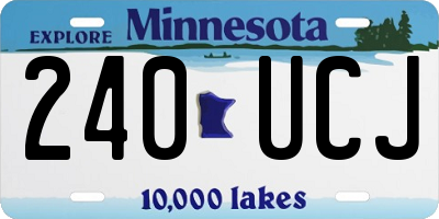 MN license plate 240UCJ