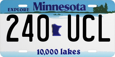 MN license plate 240UCL