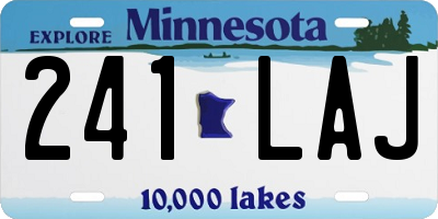 MN license plate 241LAJ