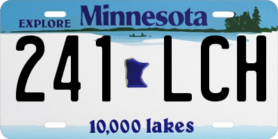 MN license plate 241LCH