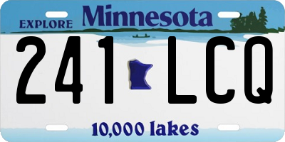MN license plate 241LCQ