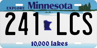 MN license plate 241LCS