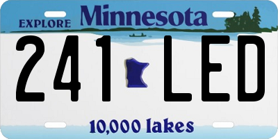MN license plate 241LED