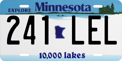 MN license plate 241LEL