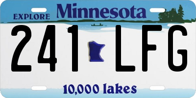 MN license plate 241LFG