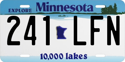 MN license plate 241LFN