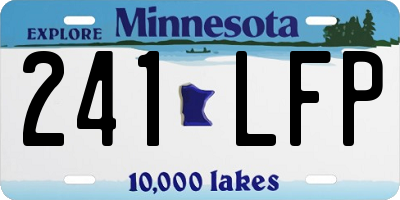 MN license plate 241LFP