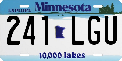 MN license plate 241LGU