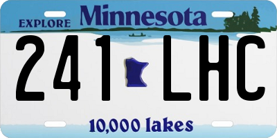 MN license plate 241LHC