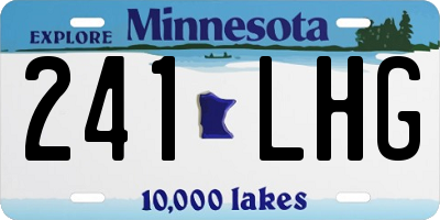 MN license plate 241LHG