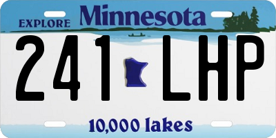 MN license plate 241LHP
