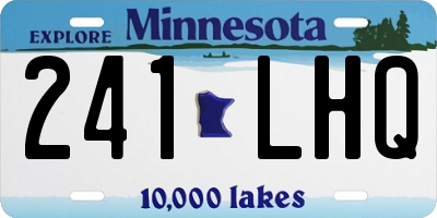 MN license plate 241LHQ