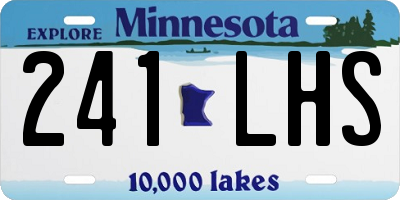 MN license plate 241LHS