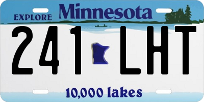 MN license plate 241LHT