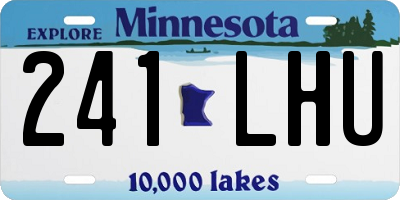 MN license plate 241LHU