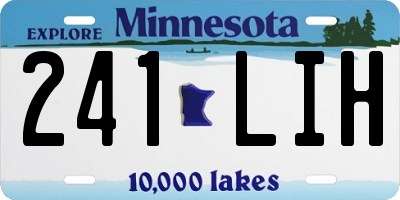 MN license plate 241LIH