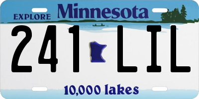 MN license plate 241LIL