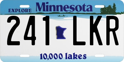 MN license plate 241LKR