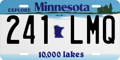 MN license plate 241LMQ