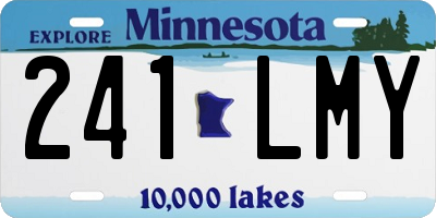 MN license plate 241LMY