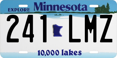 MN license plate 241LMZ
