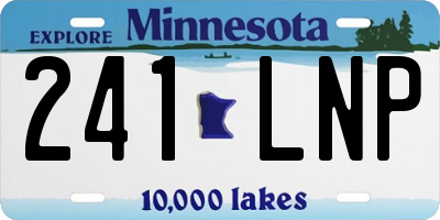 MN license plate 241LNP