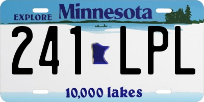 MN license plate 241LPL