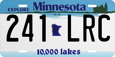 MN license plate 241LRC