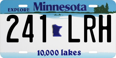 MN license plate 241LRH