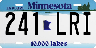 MN license plate 241LRI