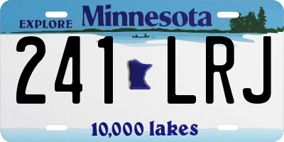 MN license plate 241LRJ