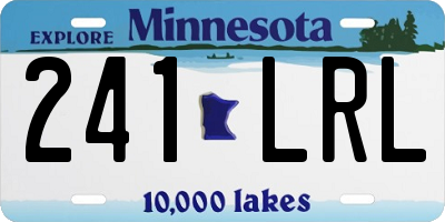 MN license plate 241LRL