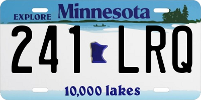 MN license plate 241LRQ