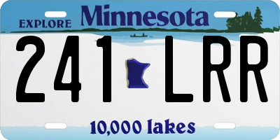 MN license plate 241LRR