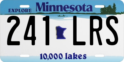 MN license plate 241LRS