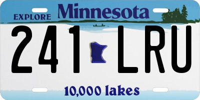 MN license plate 241LRU